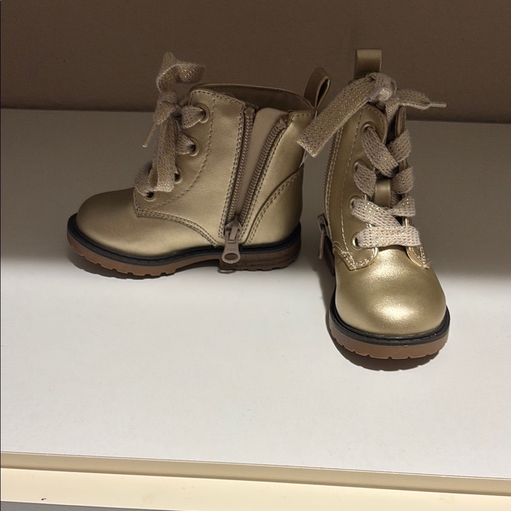 Gold Kids Boots